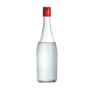 Оптовая продажа, стеклянная Толстая винная бутылка для бара объемом 250 мл, 375 мл, 475 мл, 500 мл