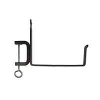 Pince de garde-corps en métal de haute qualité avec revêtement en poudre noire sur pot de fleurs pour support de pont de 6 pouces