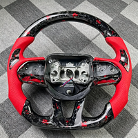 Volant de voiture en cuir rouge adapté à RTS Dodge Charger SRT 2015 2016 2017 2018 2019 2020, fibre de carbone personnalisée