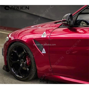 Guardabarros estilo GTAM para Alfa Romeo Giulia, Guardabarros Delanteros de Fibra de Vidrio - Product Image 5
