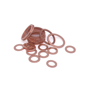 Arandela <span class=keywords><strong>de</strong></span> Cobre Personalizada <span class=keywords><strong>de</strong></span> Alta Calidad, Junta Plana <span class=keywords><strong>de</strong></span> Sellado M5-M6-M8-M10 a M20, Arandela <span class=keywords><strong>de</strong></span> Sellado Marina <span class=keywords><strong>de</strong></span> Cobre - Product Image 1