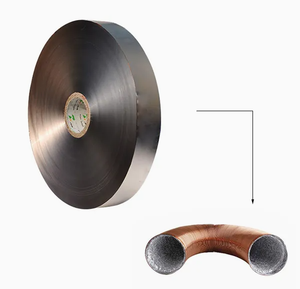 Tuyau flexible en aluminium pour ventilation <span class=keywords><strong>de</strong></span> <span class=keywords><strong>cuisine</strong></span>, fabriqué en Chine, en polyester, <span class=keywords><strong>de</strong></span> qualité supérieure, matière première en feuille d'aluminium flexible - Product Image 2