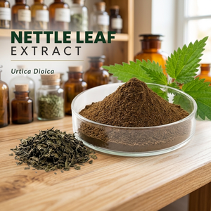 Poudre d'extrait de feuille d'ortie Urtica Dioica de qualité alimentaire, séchée par pulvérisation, UV 60% Flavonoïdes 5% pour l'alimentation santé - Product Image 3