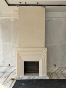 Piedra Caliza Crema <span class=keywords><strong>Bello</strong></span> Natural Pulida para Revestimiento de Paredes de Baños, Cocinas y Salas de Estar en Villas Modernas y Decoración de Interiores - Product Image 4