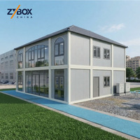 Villa Mewah Modern Prefabrikasi 20ft Murah dari Pabrik Cina dengan Kamar Tidur, Rumah Kontainer Flat Pack, Hunian Luar Ruangan, Material Baja
