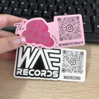Autocollants en vinyle découpés sur mesure, imperméables, autocollants adhésifs avec code QR, logo personnalisé, publicité de marque d'entreprise, autocollants avec code QR