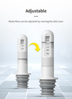 Bidet portable de voyage, nettoyeur hygiénique manuel compact, pulvérisateur vertical moderne pour toilettes, camping en extérieur, salle de bain, appartement
