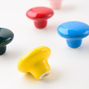 <b>Ceramic</b> Single-Hole Pulls Modern Design Colorful Cabinet/Drawer Handles for Kitchen Living Room Apartment Hotel-Durable Easy - Product Image 5