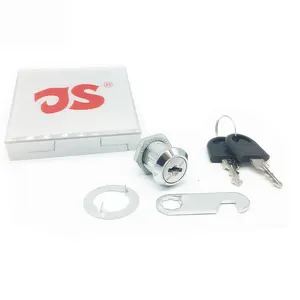 JS品牌103-16系列锌合金镀铬圆筒金属储物柜邮箱凸轮锁柜