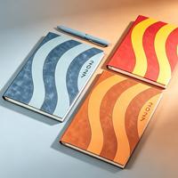 Carnet de notes annuel OEM 2027 à motif ondulé coloré avec logo personnalisé pour cadeaux d'affaires et cadeaux personnels
