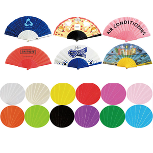 Éventail pliant en plastique fait main personnalisé - Thème ROMANCE - Impression par transfert thermique portable pour cadeaux - Product Image 1