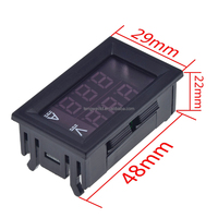 DC 0-100V 1A/10A/50A/100A voltmètre ampèremètre à double affichage numérique détecteur de tension panneau de compteur de courant rouge bleu LED