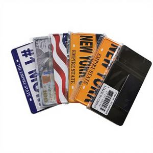 Imán <span class=keywords><strong>de</strong></span> Nevera Estilo Matrícula Amarilla Decorativa <span class=keywords><strong>de</strong></span> Aluminio y Metal <span class=keywords><strong>con</strong></span> Relieve 3D Personalizado, Souvenir <span class=keywords><strong>de</strong></span> Nueva York - Product Image 1