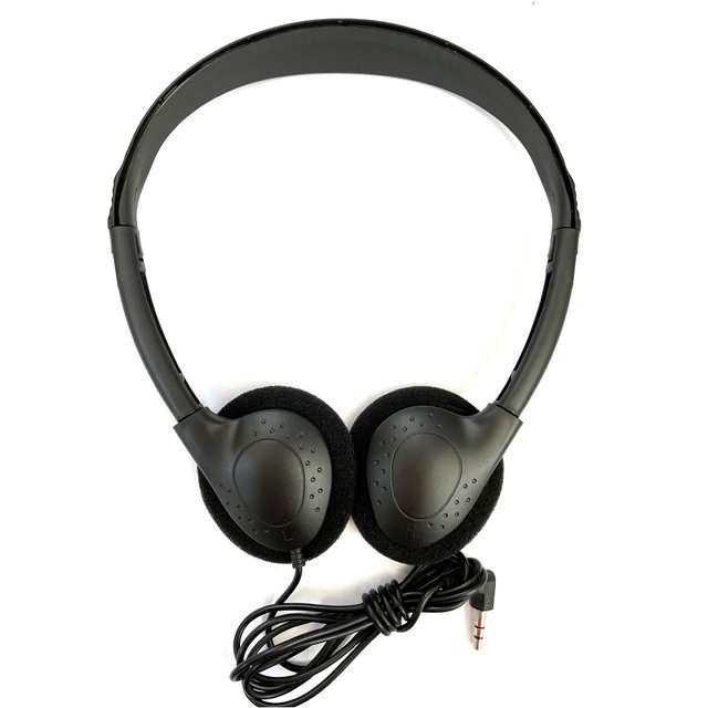 Manufacturer's Cheap Disposable Wired Aviation Headsets 3.5mm Interface for Gifts