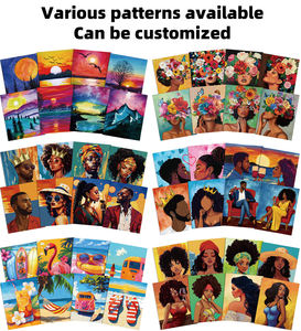 8X10 pouces coton pré imprimé <span class=keywords><strong>toile</strong></span> peinture pré dessiné étiré contour <span class=keywords><strong>toile</strong></span> peinture planches pour adulte siroter et peinture <span class=keywords><strong>toile</strong></span> - Product Image 5