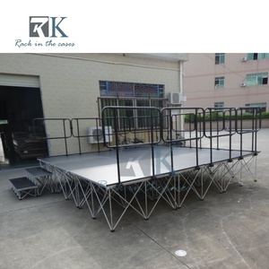 Folding Aluminum <b>Stage</b> <b>Platform</b> Portable Event Wedding <b>Stage</b> Floor Mounting Lightweight Outdoor <b>Stage</b> - Product Image 6