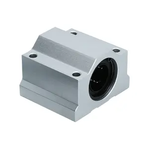 Sc20 Aluminium Schachtdiameter Afmeting 20Mm Blok Scs 20uu Lineaire Schuiflager Voor Optische As