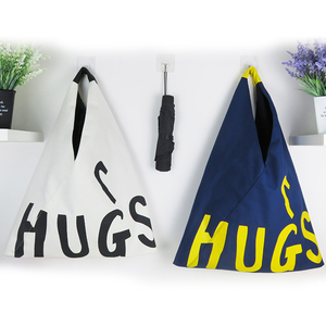 Hàn Quốc Thời Trang Lớn Hobos Hop Túi Bông Vải Mua Sắm Tote Túi Thư In Ấn Với Biểu Tượng Tùy Chỉnh Vai Túi - Product Image 3