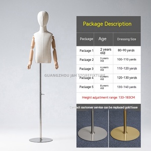 ร้อนขายเด็กสาวผ้าร่างกายส่วนบนเสื้อผ้านางแบบครึ่งลําตัวนางแบบด้วยมือไม้ - Product Image 6