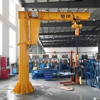 Grue à flèche cantilever certifiée CE 0,25-25T en acier Q355 avec palan électrique à rotation 360° et roulement moteur pour usine et entrepôt