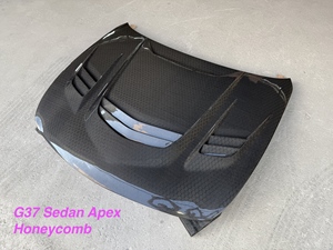 Mrd G37 Carbon Mui Xe <span class=keywords><strong>Apex</strong></span> V5 Đối Với Infiniti Q37 G25 G35 Sedan Coupe 2007 2013 Động Cơ Bìa Mui Xe Nắp Nắp ca-pô Bìa - Product Image 6