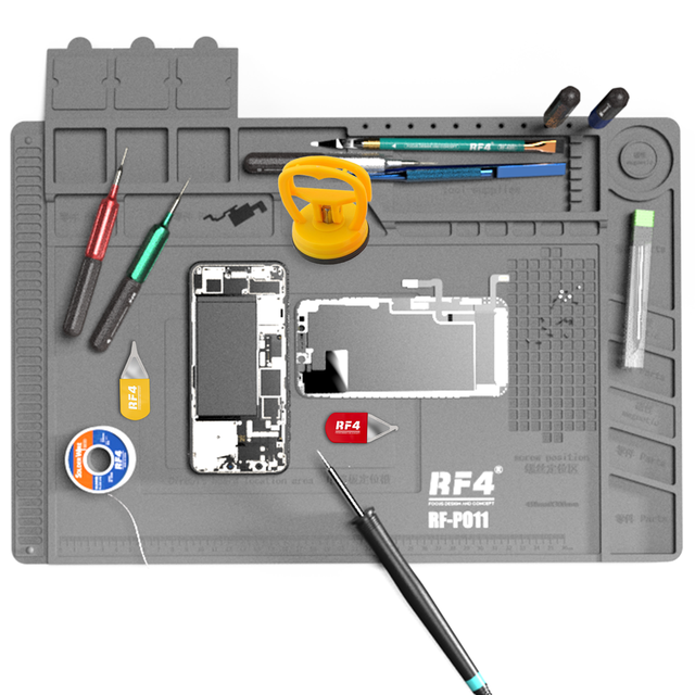 RF4 ESD Heat Insulation Soldering Mat Computer Phone Repair Tool Kit Working Silicone Repair Pad Heatresistant Maintenance Platf