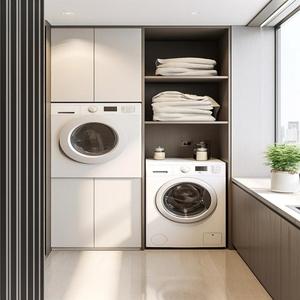 Encimera de Lavandería Premium Personalizada para Montar en la Pared, Mueble Empotrado Impermeable para Lavadora, Ideal para Balcón Pequeño - Product Image 2