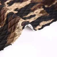 2019 großhandel Spandex polyester druck stricken camouflage quilt jacquard stoff für bekleidung