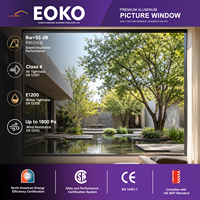 Fenêtre panoramique fixe EOKO de grande taille permettant à la lumière naturelle maximale de pénétrer dans l'intérieur de votre maison, cadre fin