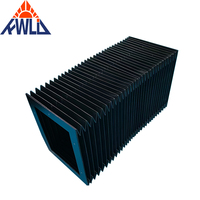Protection télescopique accordéon sur mesure pour guide linéaire CNC, résistante à la poussière et au liquide de refroidissement, en tissu pliable