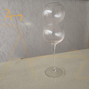 Verres à vin en cristal créatifs en gros, verres à champagne transparents en forme de <span class=keywords><strong>gourde</strong></span>, verres à boire pour mariage, fête, bar - Product Image 4
