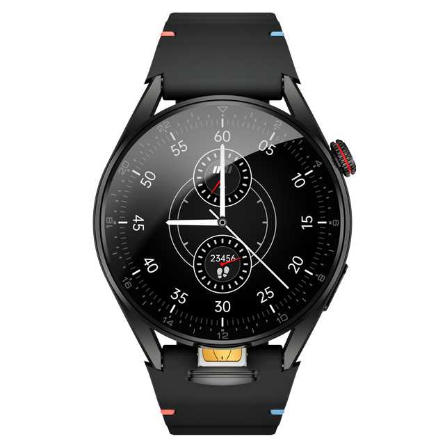 TM9 1.43 Inch AMOLED Health & Fitness Tracker Fashion Smart Watch with  4G Connectivity SIM Card Smartatch