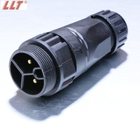 Connecteur d'assemblage extérieur IP68 M22 2 broches droit pour câble électrique