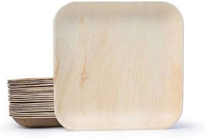 Tốt nhất bán phân hủy sinh học dùng một lần bằng gỗ tre Tấm <span class=keywords><strong>10</strong></span> inch vuông areca Lá Cọ tấm cho công ty tổ chức sự kiện - Product Image 2