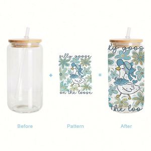 Bouteille à Boire Personnalisée en Forme de Canette 16 Oz avec Logo – Vaisselle par Sublimation 12, 16, 20, 25 Oz – Verre à Bière, Bouteille d'Eau, Tasse avec Couvercle - Product Image 1