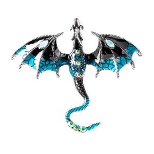 Broche Vintage de Dragão Voador Pintado a Óleo para Homens e Mulheres, Acessório Versátil e Personalizado para Trajes e Casacos - Product Image 6