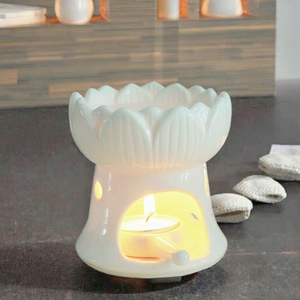 Procelin Ceramic Candle <b>Melt</b> Warmer Aromatherapy Essential Oil Burner Soy <b>Wax</b> Burner Incense Burner - Product Image 3