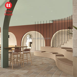 ตู้โชว์ขนมปังไม้สำหรับร้านเบเกอรี่ ตกแต่งภายในร้านค้าปลีก ออกแบบร้านเบเกอรี่ ตู้โชว์ขนมหวานแบบกำหนดเอง - Product Image 4