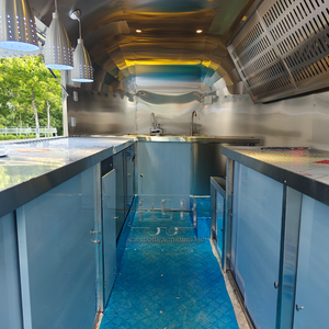 Chariot mobile en gros de nourriture camion de café à vendre chariot pliable entièrement équipé de nourriture de remorque en acier inoxydable avec le certificat de la CE - Product Image 3