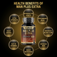 Capsules Maca Man Power Maca Plus, complément alimentaire à base de plantes biologiques, complément de vitalité masculine et amélioration masculine, capsules de racine de maca