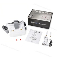 Lunettes FPV authentiques DMKR VR100 abordables 0-700 °   Diopter Patent 5.8GHz 40CH DVR intégré 3 pouces IPS Vente en gros