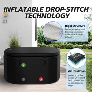 Tùy chỉnh OEM ODM xách tay Inflatable Ice bồn tắm lạnh Plunge bồn tắm cho người lớn athlets tập thể dục phục hồi - Product Image 3