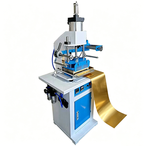 <span class=keywords><strong>Machine</strong></span> de marquage à chaud pneumatique semi-automatique, 350 ℃   <span class=keywords><strong>Bronzer</strong></span> à température réglable <span class=keywords><strong>pour</strong></span> feuille d'or/d'argent - Product Image 1