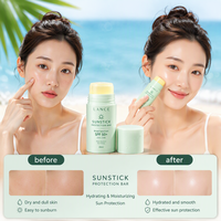 Stick solaire léger Lance, résistant à l'eau, SPF 50+, large spectre UVA UVB, non gras, résistant à la transpiration, pour les voyages