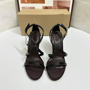 Sandales à talons hauts décontractées pour femmes, avec bride fine, style été 2025, talons ouverts à l'arrière - Product Image 3