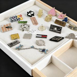 Insignias Metálicas de Aleación de Zinc Esmaltadas de Alta Calidad con Diseño Personalizado al por Mayor para Ropa - Product Image 2