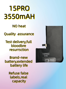 Vin Factory Direkt vertrieb IPHONE15 Pro Handy Li-<span class=keywords><strong>Polymer</strong></span> Akku Schwarz Original Standard kapazität Lager gemacht - Product Image 2