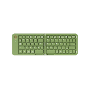 Clavier et souris sans fil miniatures pliables BT capacitifs 2,4 GHz, combo portable pour <span class=keywords><strong>iPad</strong></span> Mini - Product Image 1