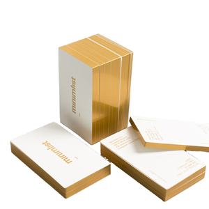 2025年新作<span class=keywords><strong>PL</strong></span>カスタム高級金箔ロゴ入り名刺、オリジナルデザインのサンキューカード、小規模ビジネス向け印刷 - Product Image 1