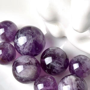 थोक थोक क्रिस्टल बेड्स 8 मिमी और 10 मिमी आकार के प्राकृतिक ग्लास बेड्स सहित बैंगनी फूल डिजाइन गहने की आपूर्ति - Product Image 3